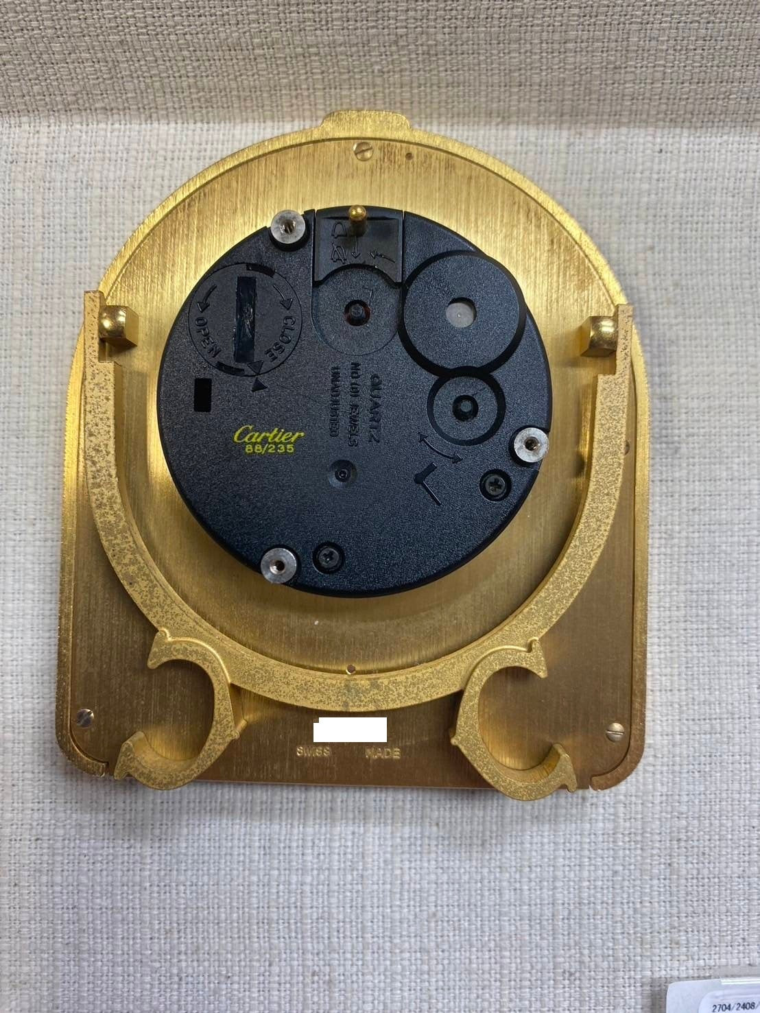 カルティエ 置時計 クォーツ GP ホワイト文字盤 | 東京銀座の