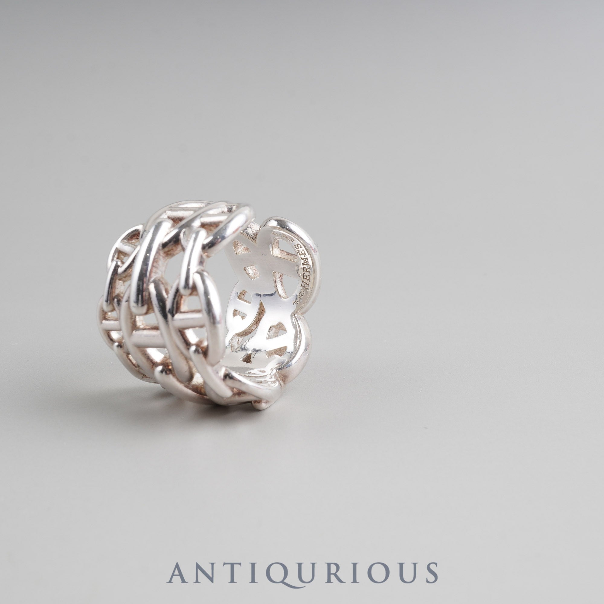 エルメス リング シェーヌダンクル アンシェネ GM スターリング