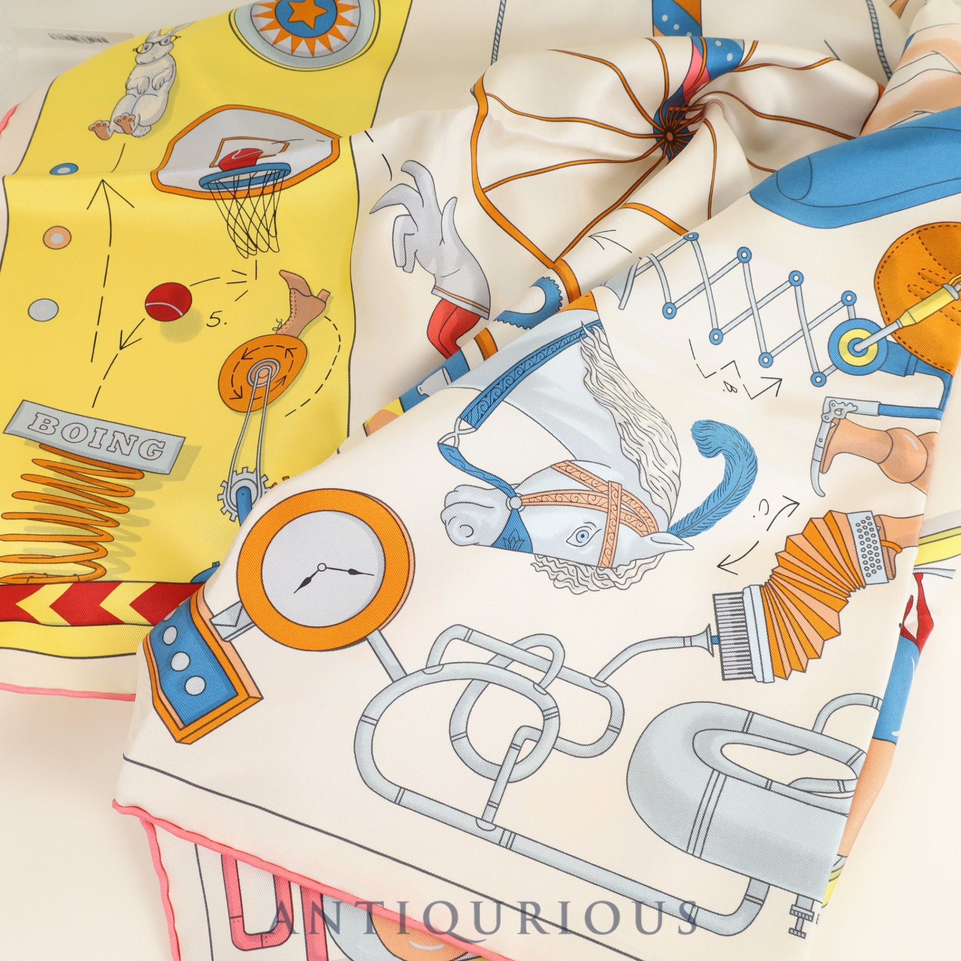 エルメス スカーフ カレ90 Tea for Two ティーフォートゥー 箱 タグ