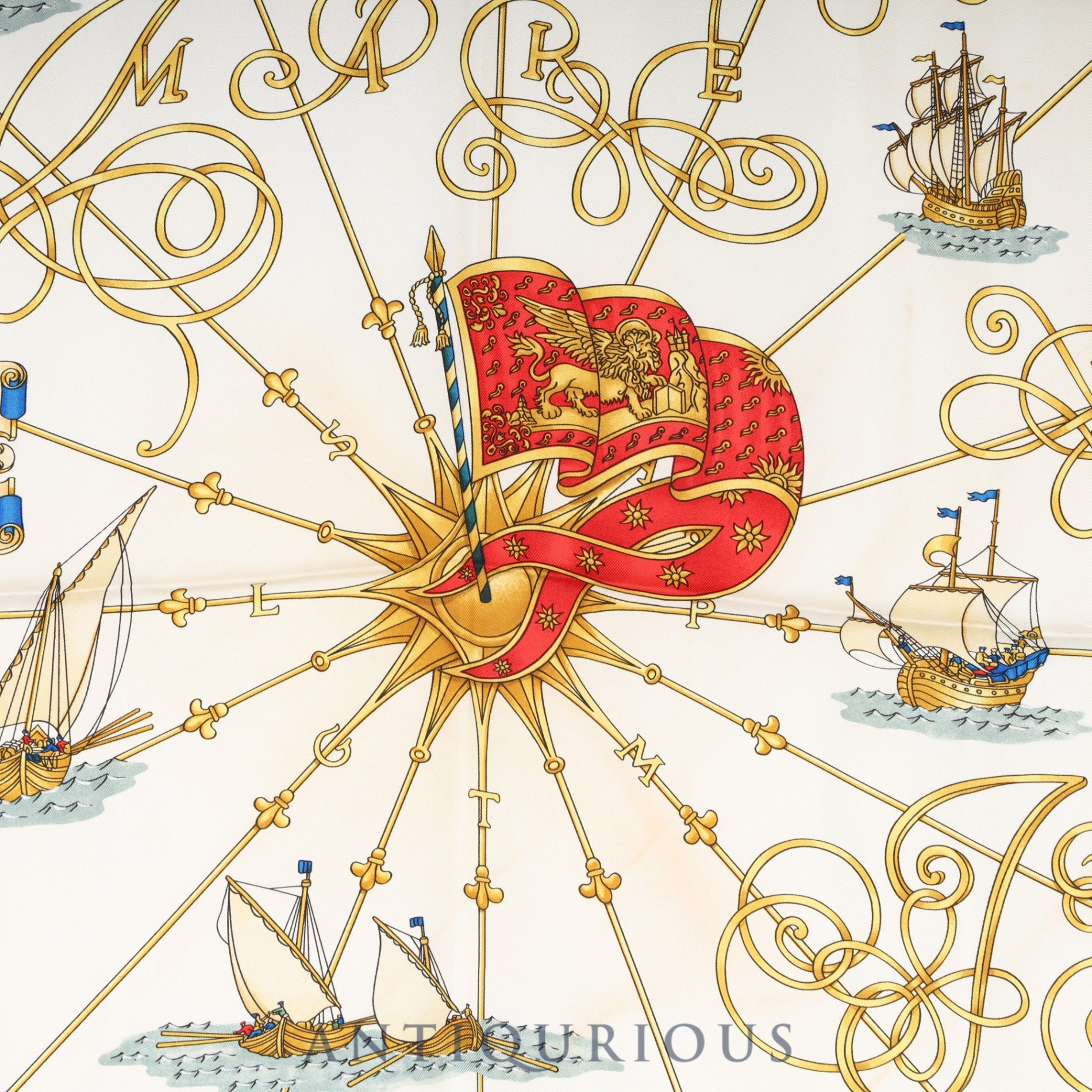 エルメス スカーフ カレ90 光の帆船 SILK100% | 東京銀座の