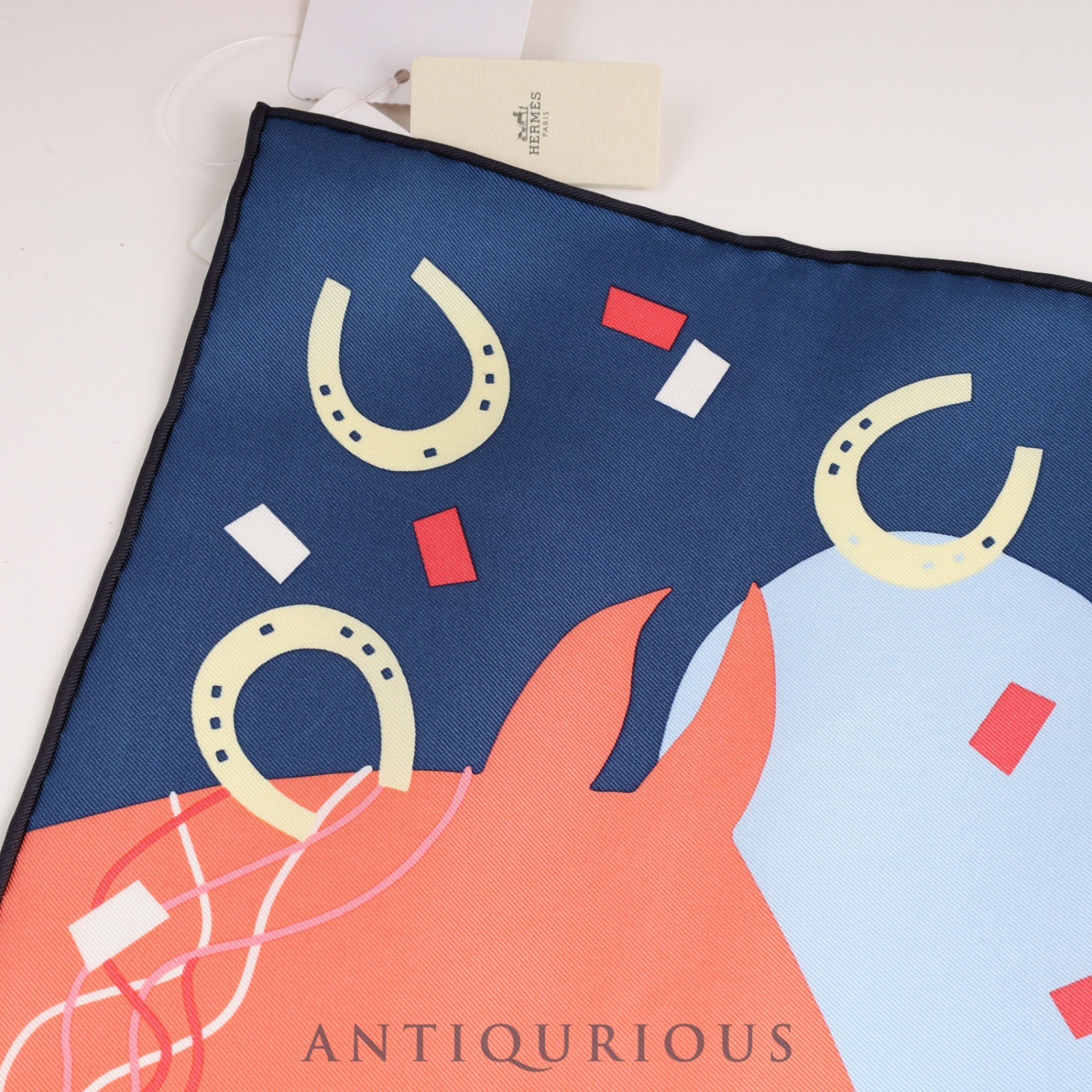 エルメス スカーフ カレ45 ガヴロッシュ ホースハート just married