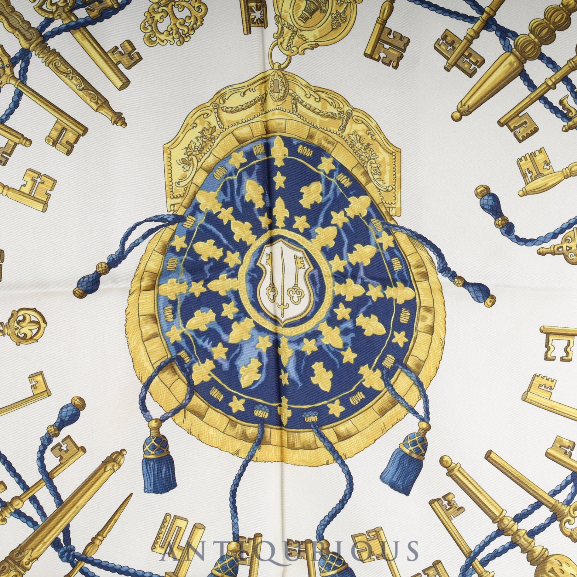 エルメス スカーフ カレ90 LES CLES 鍵 SILK100% | 東京銀座の