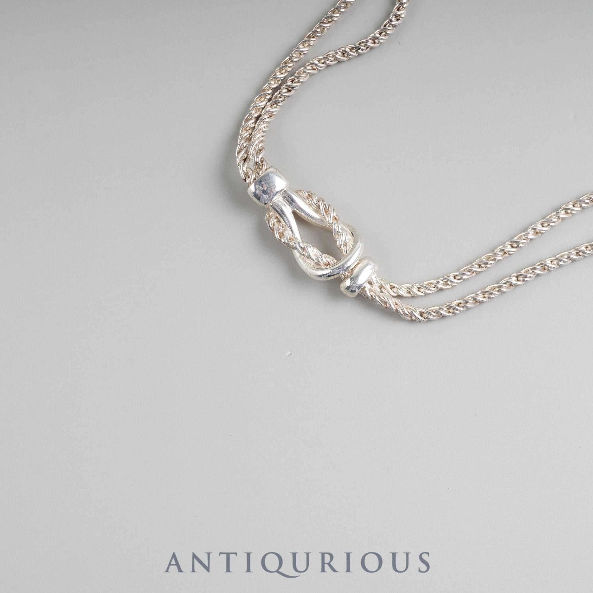 ティファニー ブレスレット センターノットダブルロープ SV925 保存袋