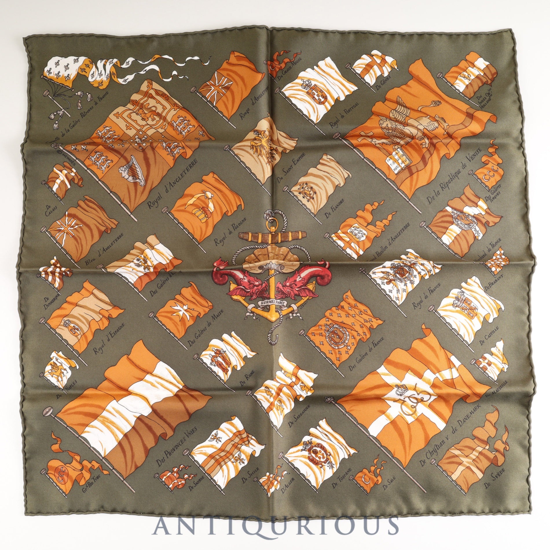 エルメス スカーフ カレ45 PAVOIS 船旗 SILK100% 箱 | 東京銀座の