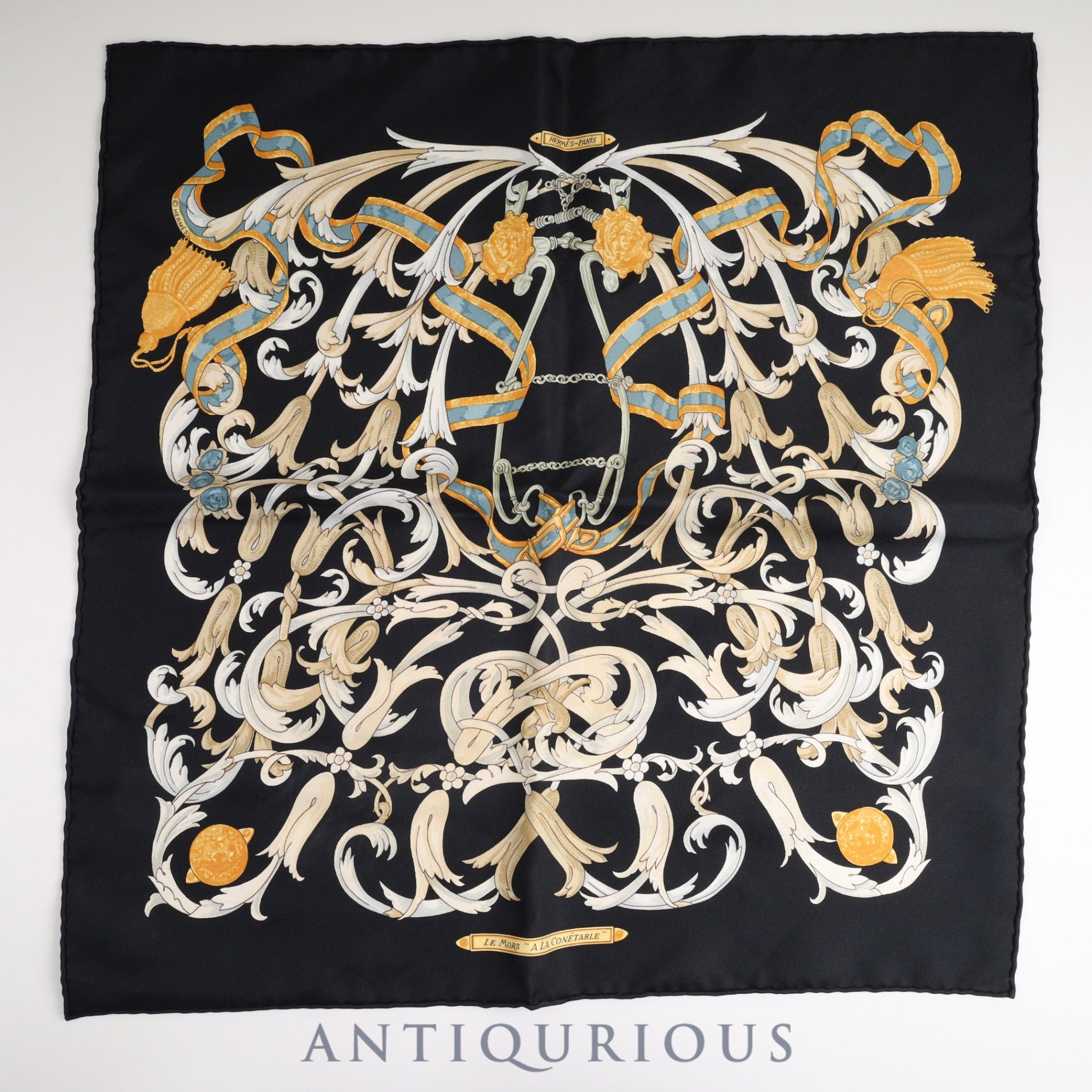 エルメス スカーフ カレ45 轡の気品 箱 カード SILK100% | 東京銀座の