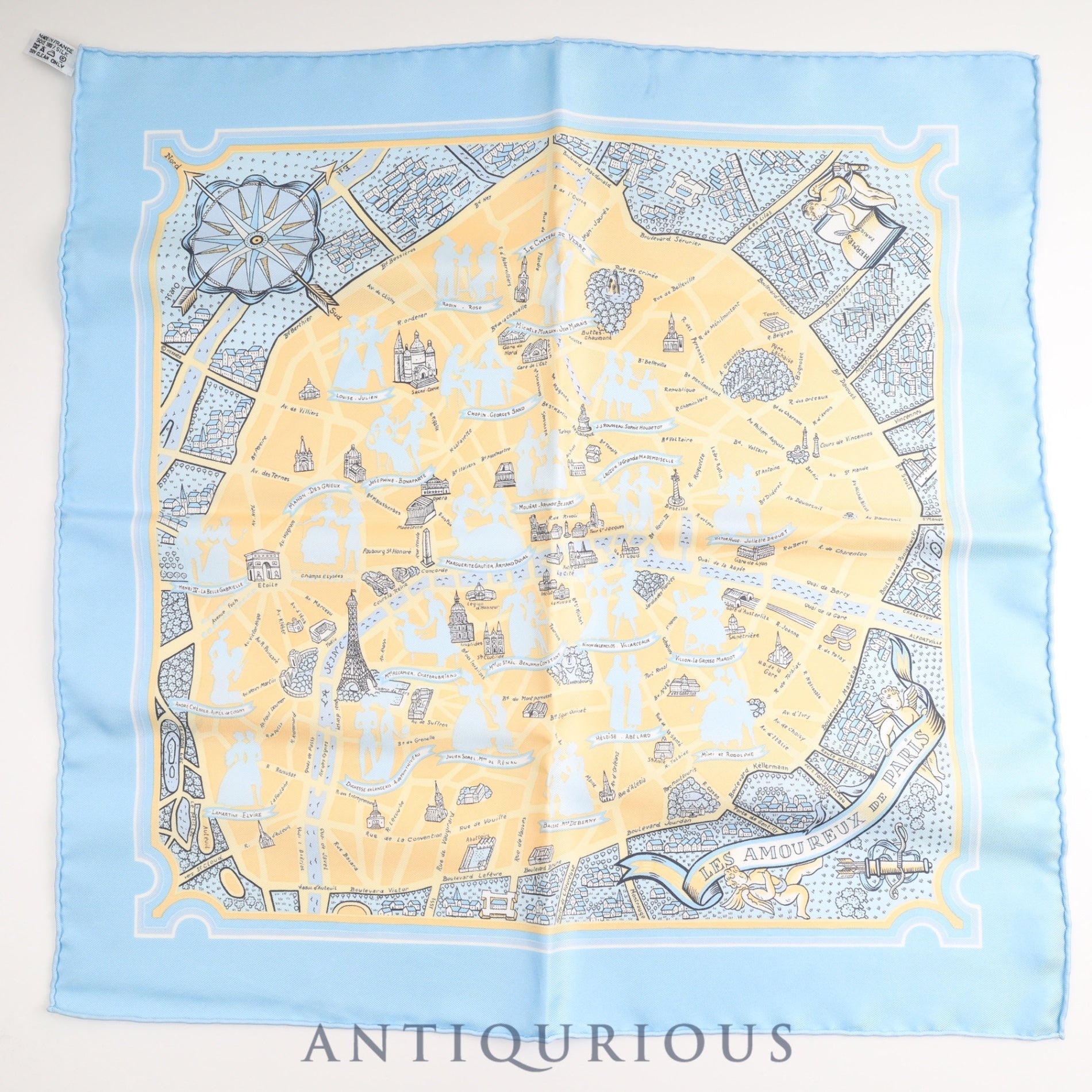 エルメス スカーフ カレ45 パリの恋人たち SILK100% 箱 | 東京銀座の