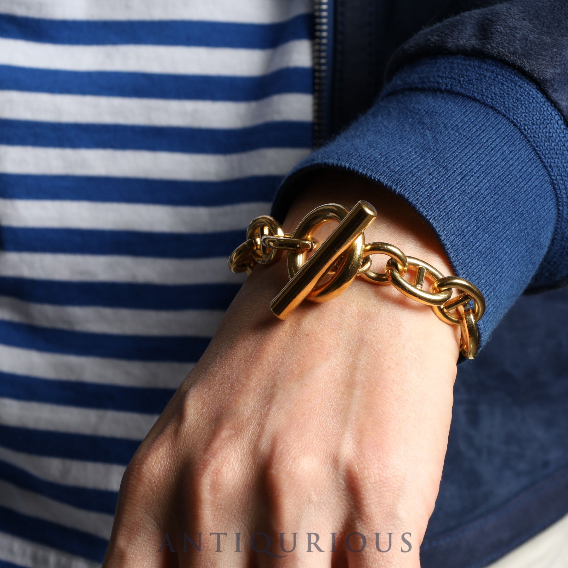 グッチ ブレスレット アンカーチェーン GP 箱 保存袋 91年刻 トム