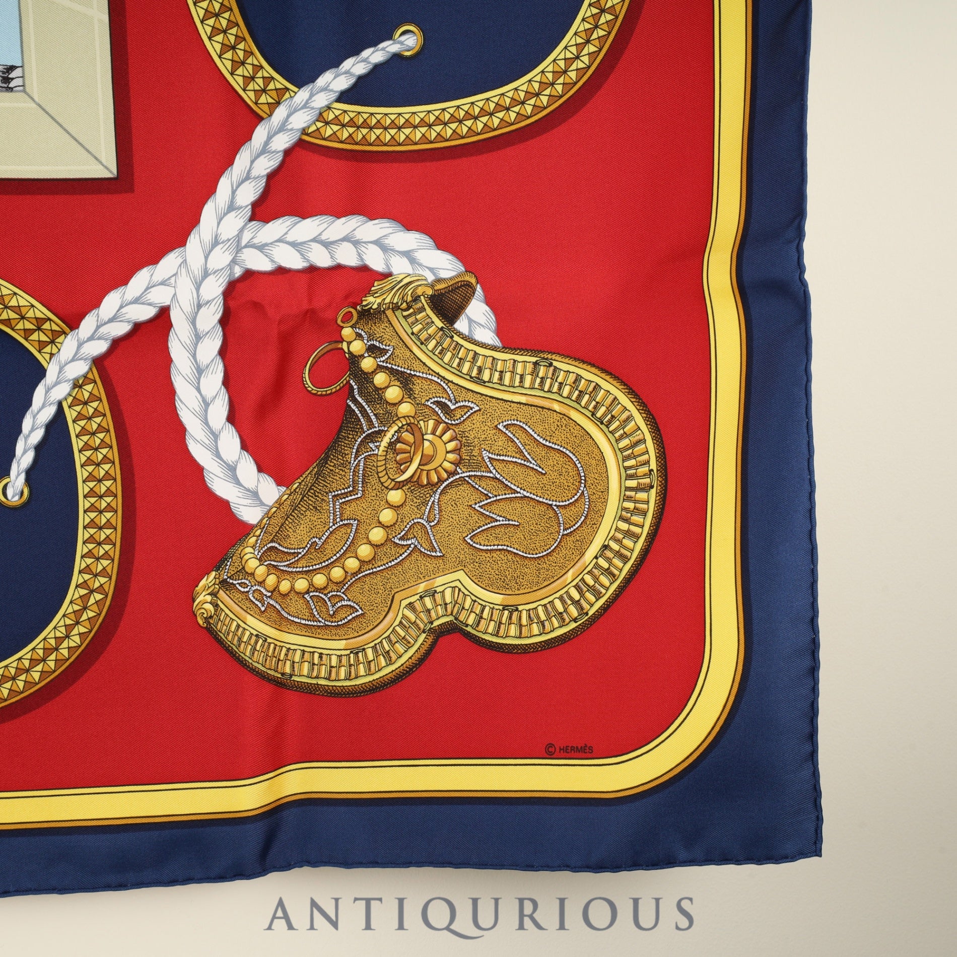 エルメス スカーフ カレ90 GRAND APPARAT 盛装の馬 箱 冊子 SILK100