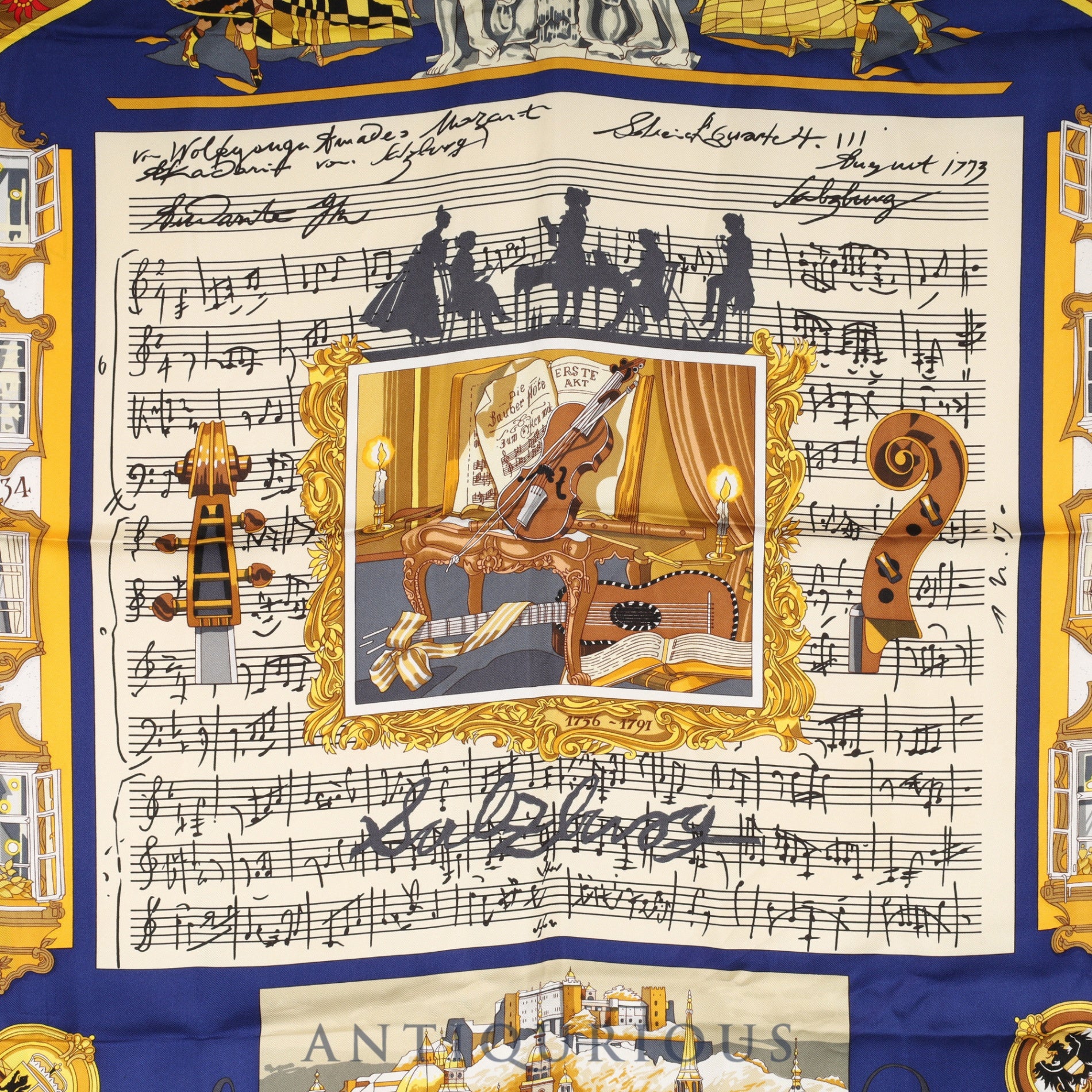 エルメス スカーフ カレ90 ザルツブルグにて SILK100% | 東京銀座の