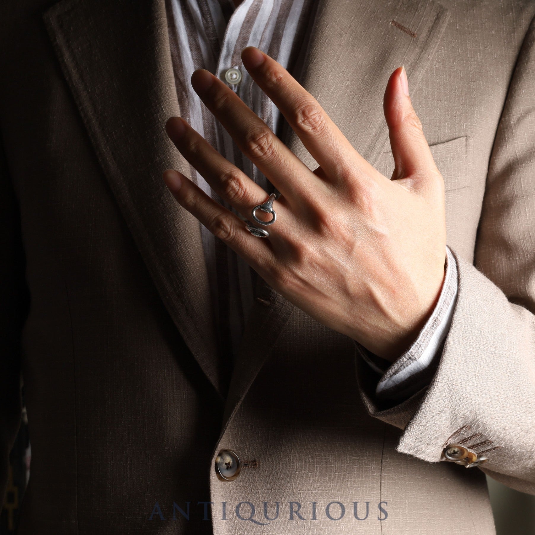 エルメス リング ナウシカ ノージカ スターリングシルバー 約15号 保存