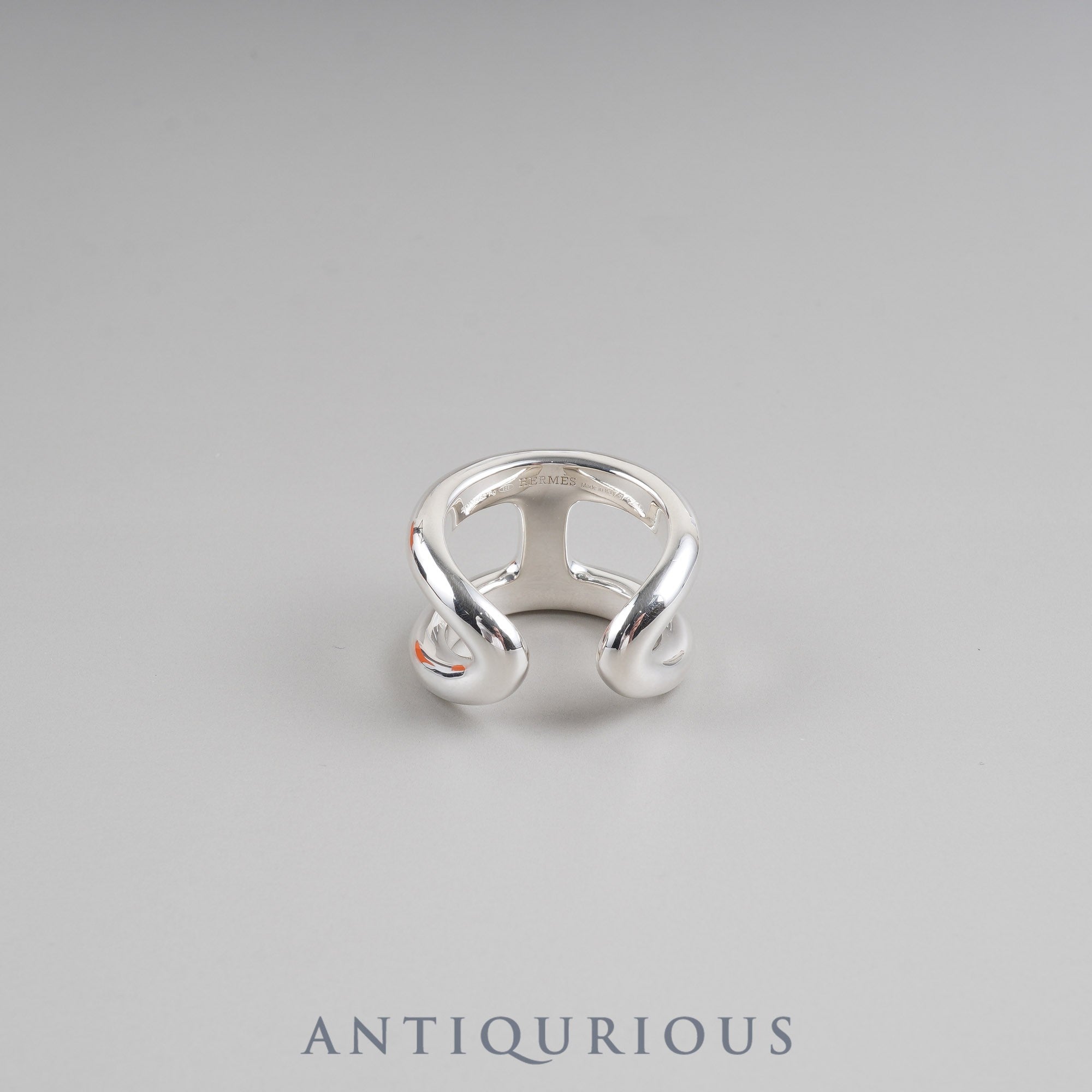 エルメス リング オスモズ GM スターリングシルバー #57 約17号 保証書