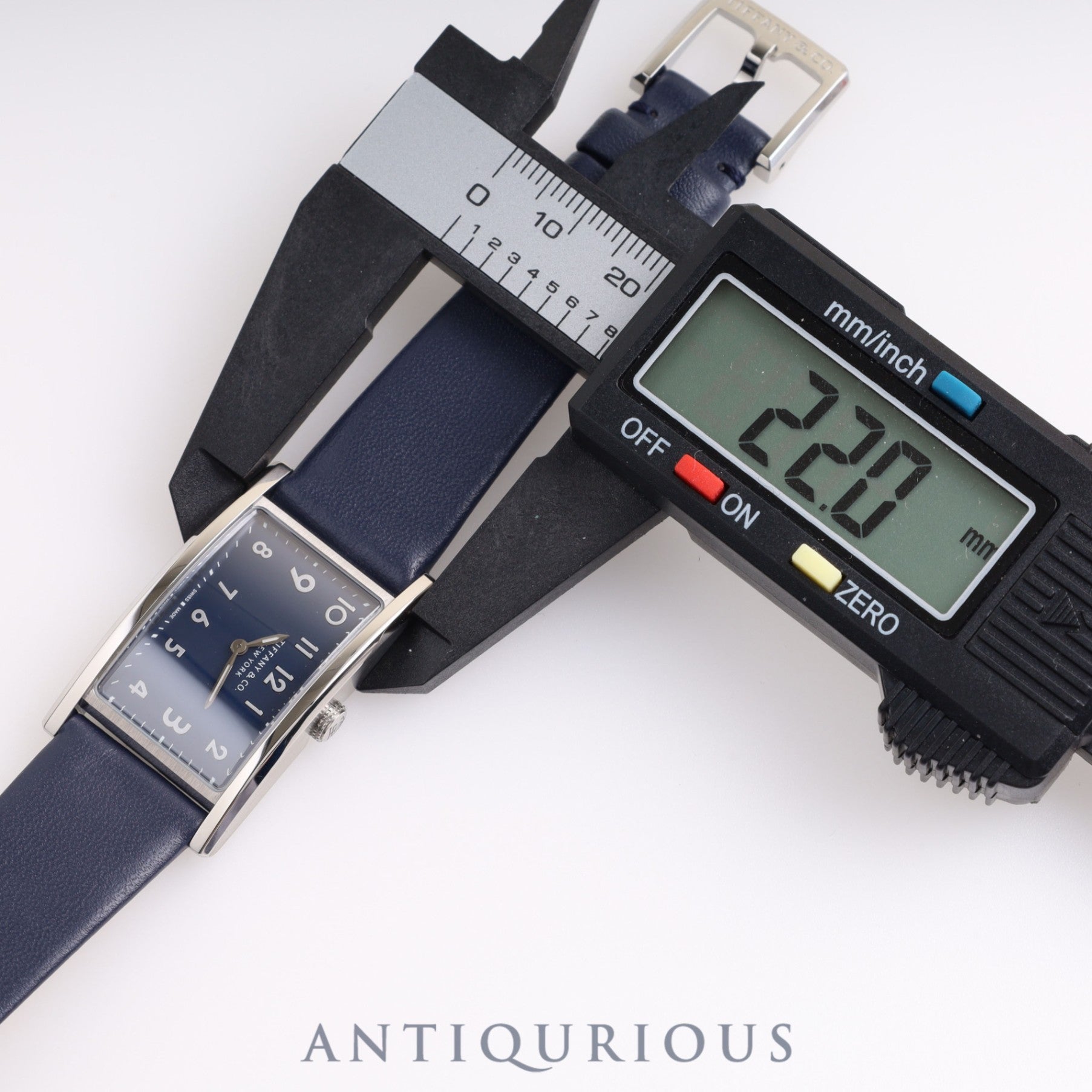 ティファニー イーストウエストミニ 3668644 クォーツ 純正革ベルト