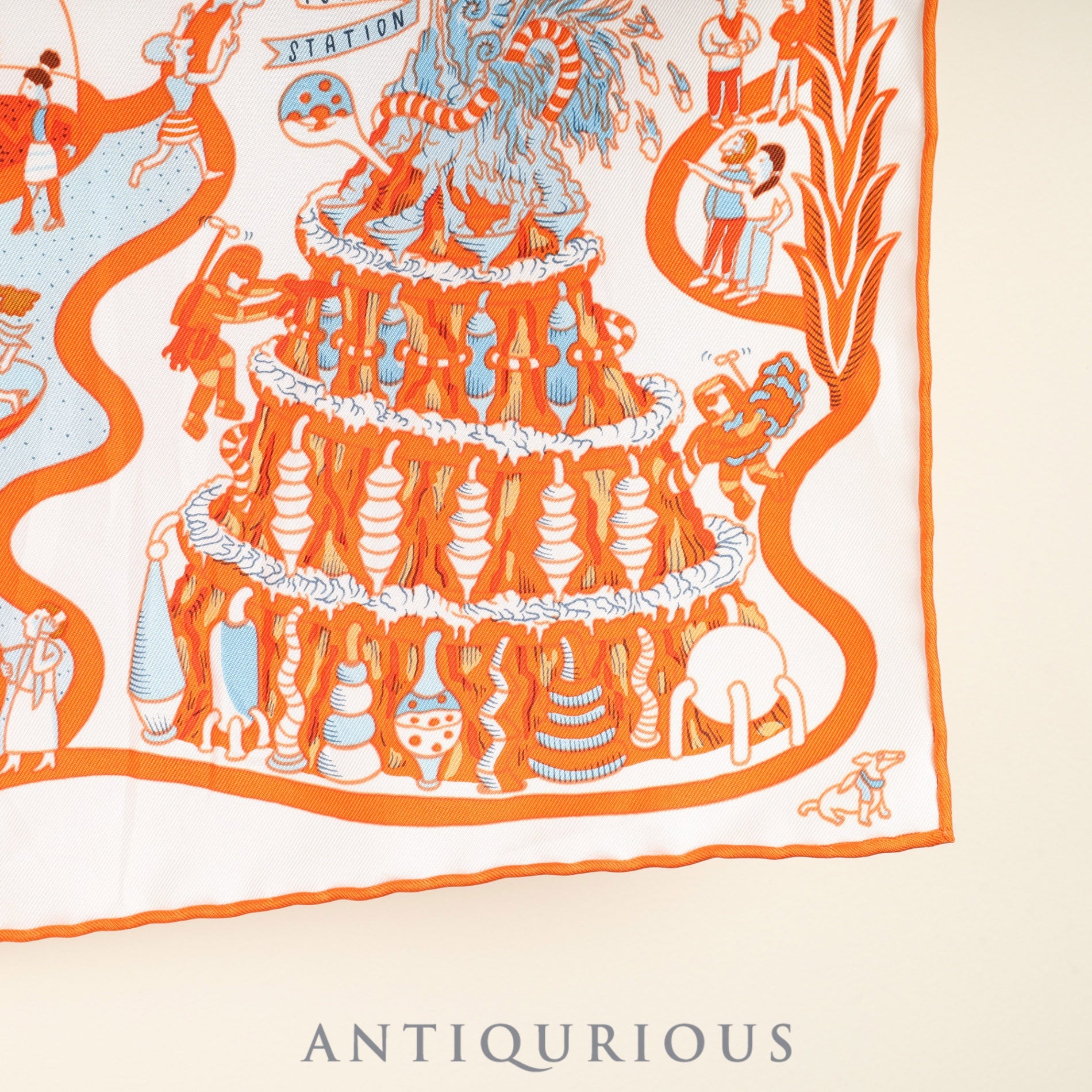 エルメス スカーフ カレ90 Exposition Universelle 万国博覧会 箱