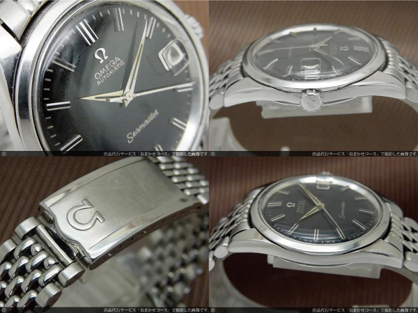 O-7828| オメガ シーマスター デイト Ref.166.010 Cal.565 SS ブラック