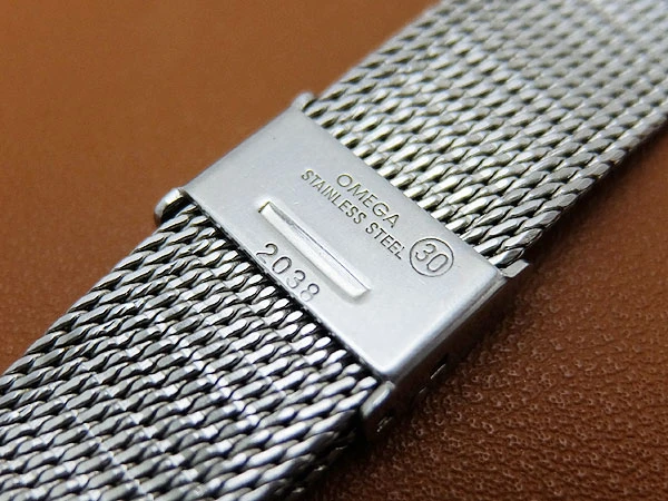BR-1966| オメガ 18mm幅 ステンレス メッシュブレスレット Ref.2038 No