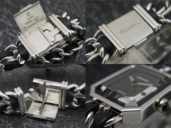 HA-6549| シャネル プルミエール ロック Mサイズ SS オクタゴンケース