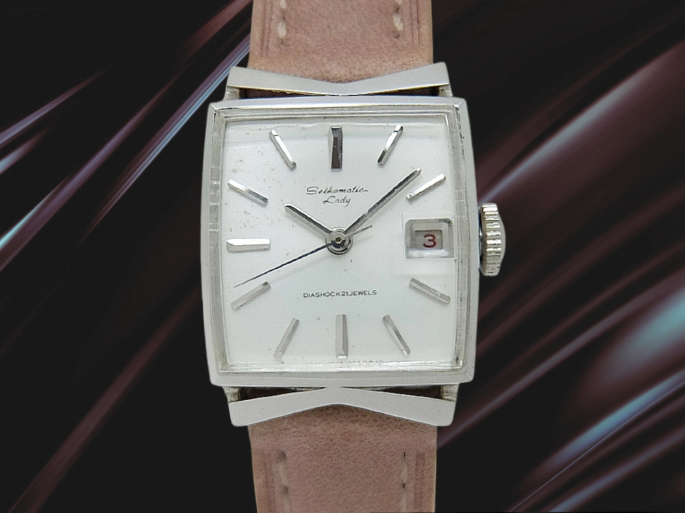 JA-3349| セイコーマチック レディ カレンダー 21石 2505-7010 WGP