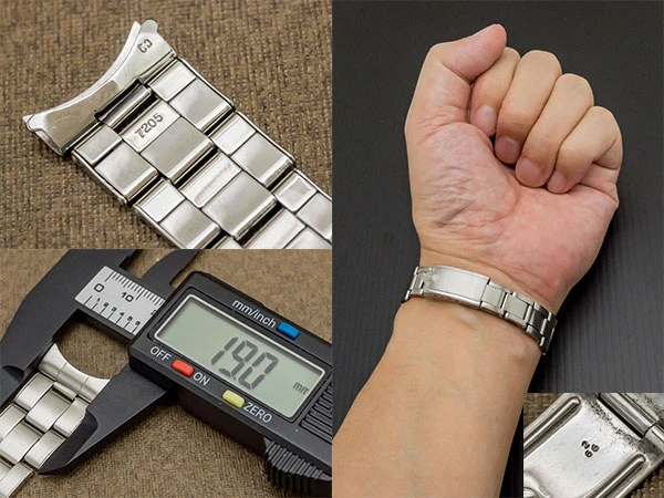 RG-2683| ロレックス 3連 リベットブレス Ref.7205 12コマ 飛び出し