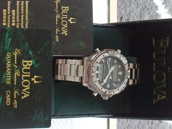 ブローバ BULOVA デジアナ クォーツ BOX・取説・ギャランティーカード