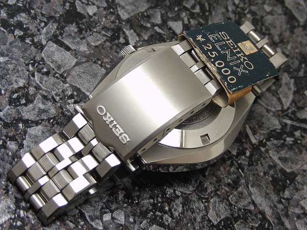 セイコー エルニクス グリーンダイヤル カットガラス 電磁テンプ式