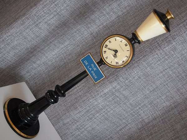 ジャガールクルト アンティーク 置時計 RUE DE LA PAIX 街灯 ジャガー