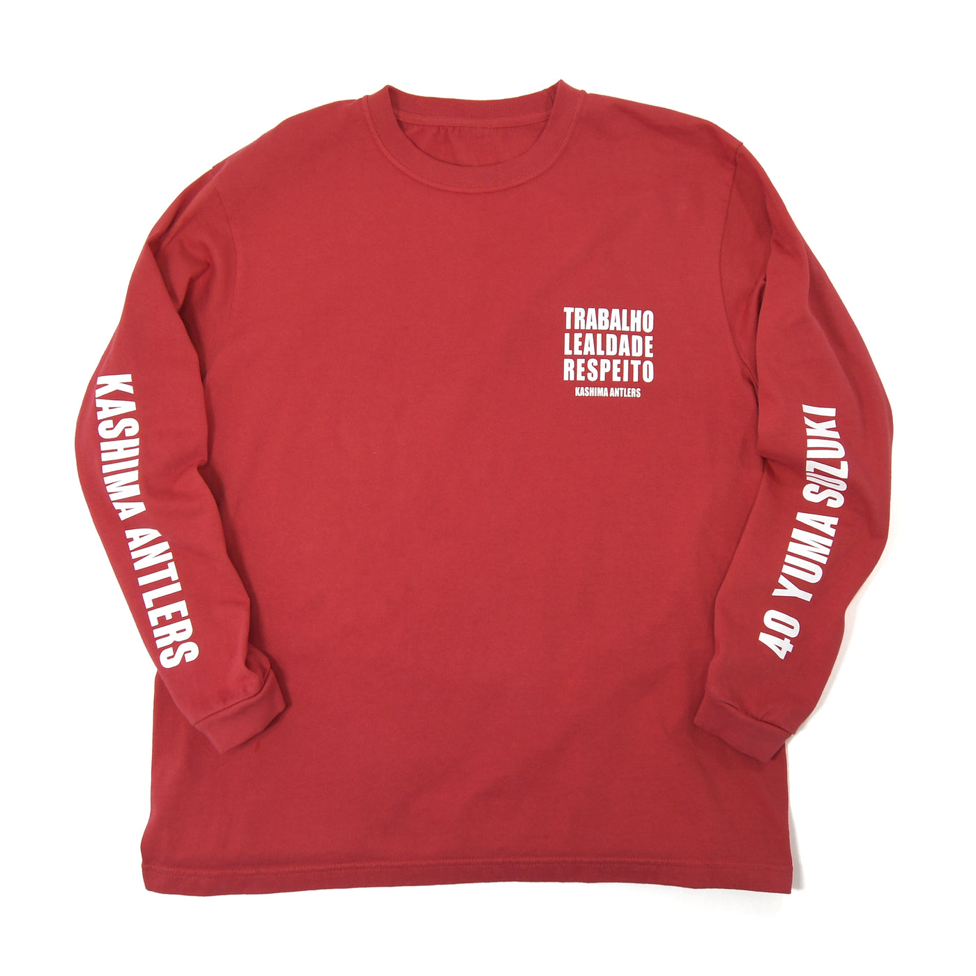 プレイヤーズロングスリーブTシャツ（RED）【受注】 – 鹿島