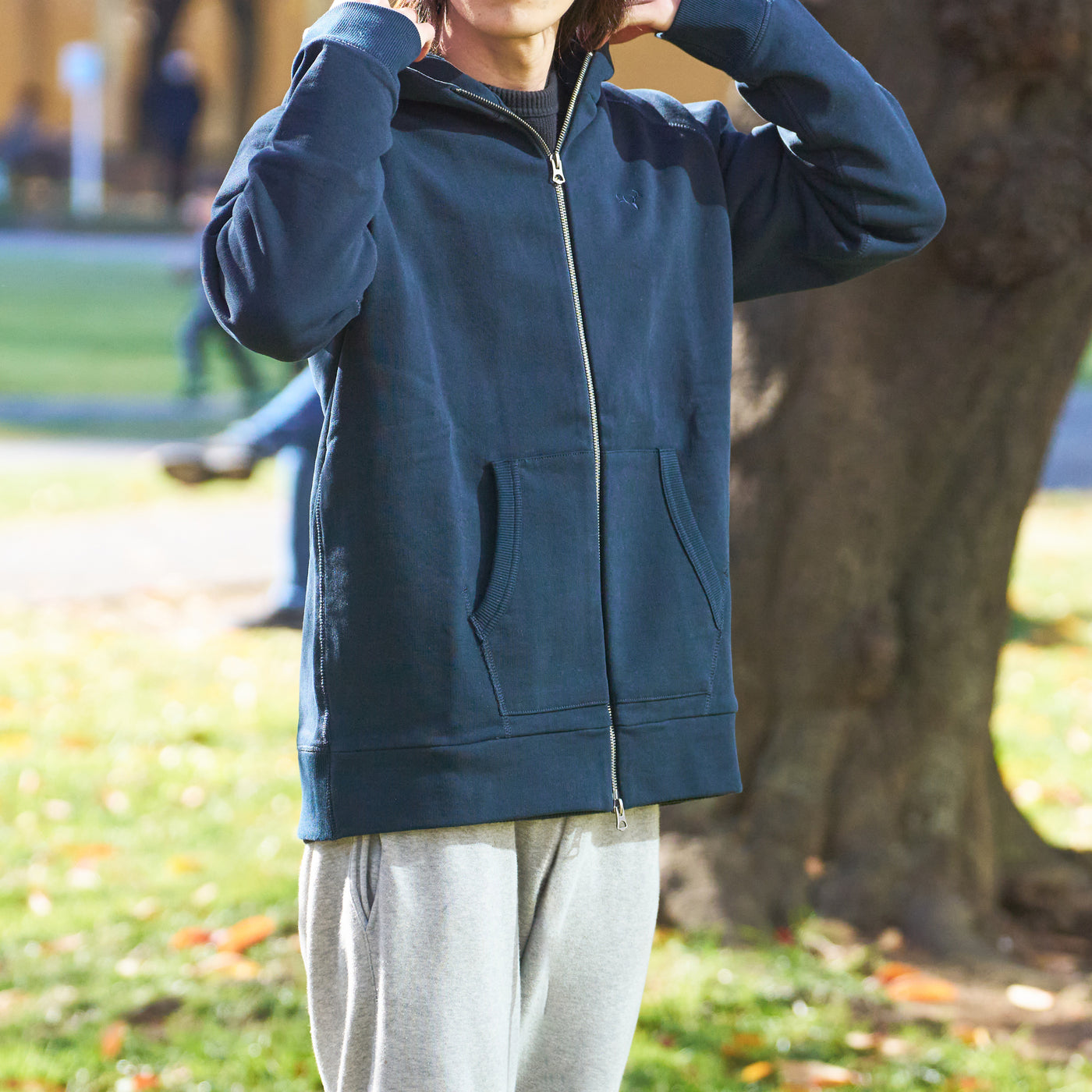 Wジップアウターフーディー（NAVY） – 鹿島アントラーズFC - 公式