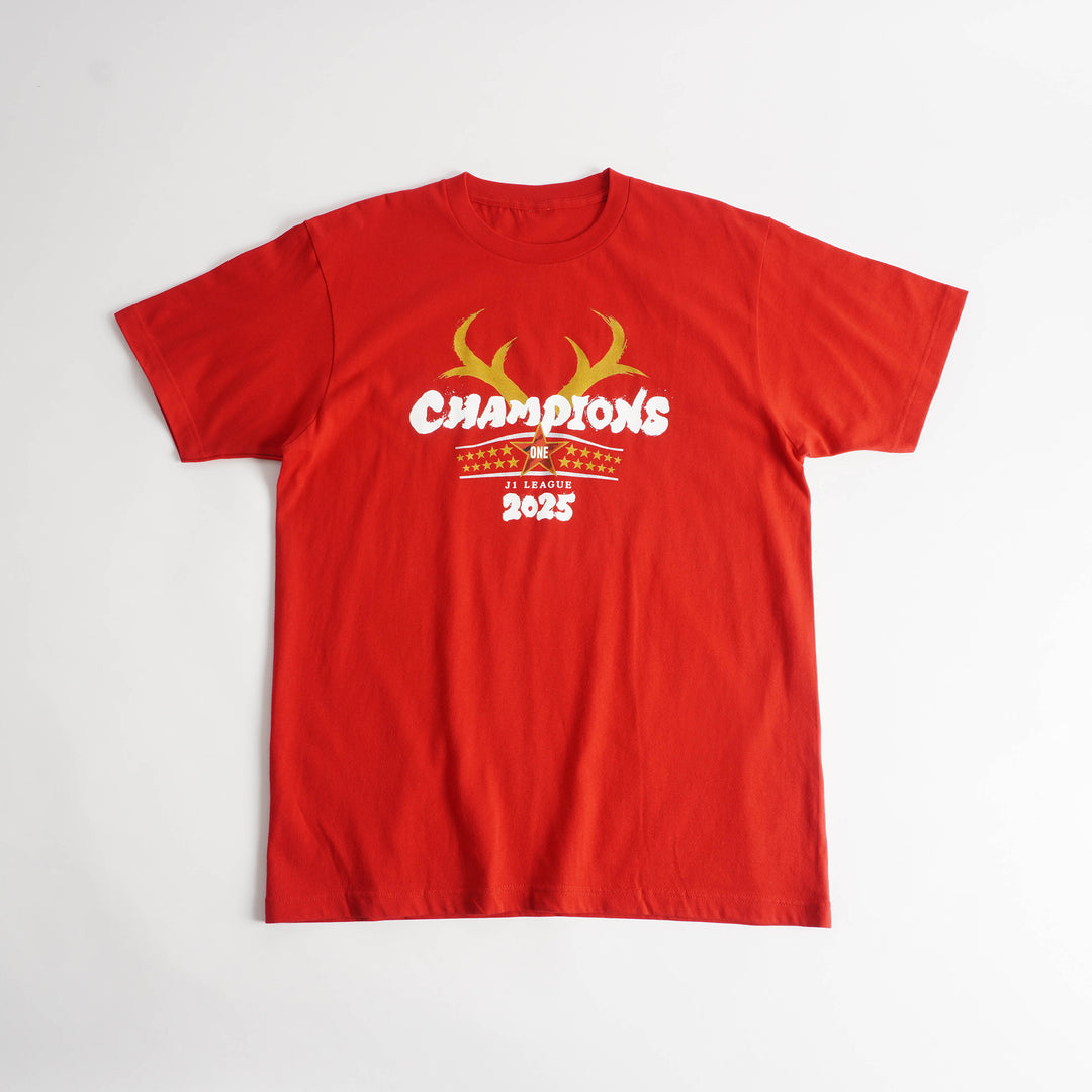 25J1リーグ優勝記念Tシャツ（RED）キッズサイズ【予約】 – 鹿島