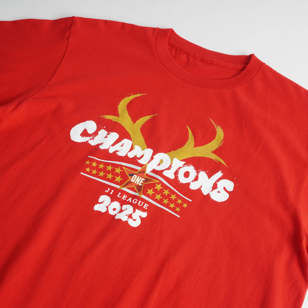 25J1リーグ優勝記念Tシャツ（RED）キッズサイズ【予約】 – 鹿島