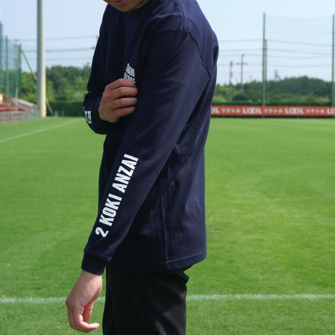 プレイヤーズロングスリーブTシャツ（NAVY）【受注】 – 鹿島