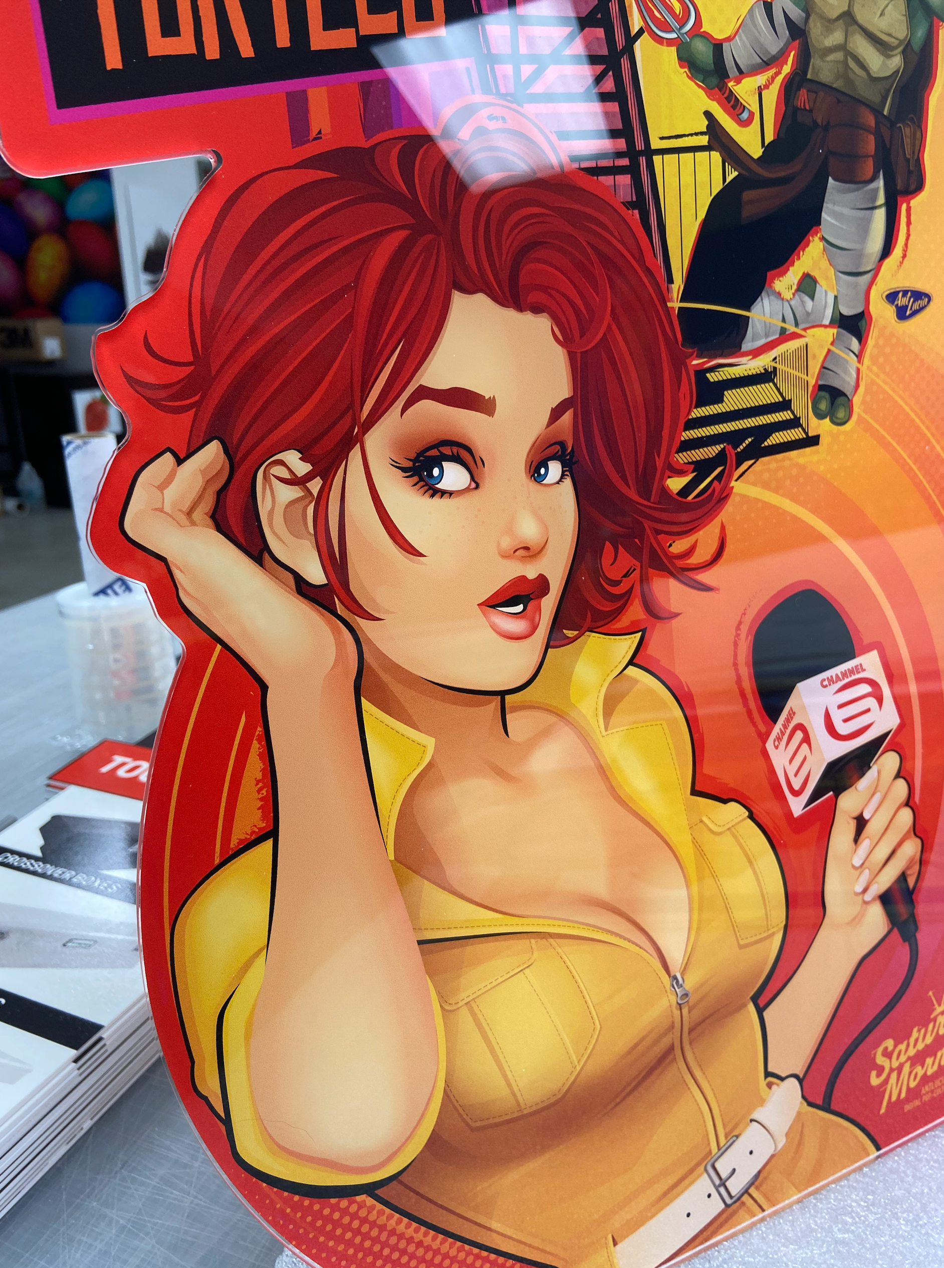 15x30 Acrylic Wall Art - April O'Neil Live! | AntLucia.com