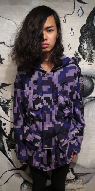 USED】beauty beast(ビューティービースト)デジタル迷彩柄ブルゾン