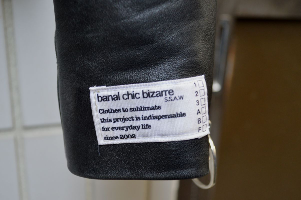 USED】banal chic bizarre(バナルシックビザール)デザインレザー