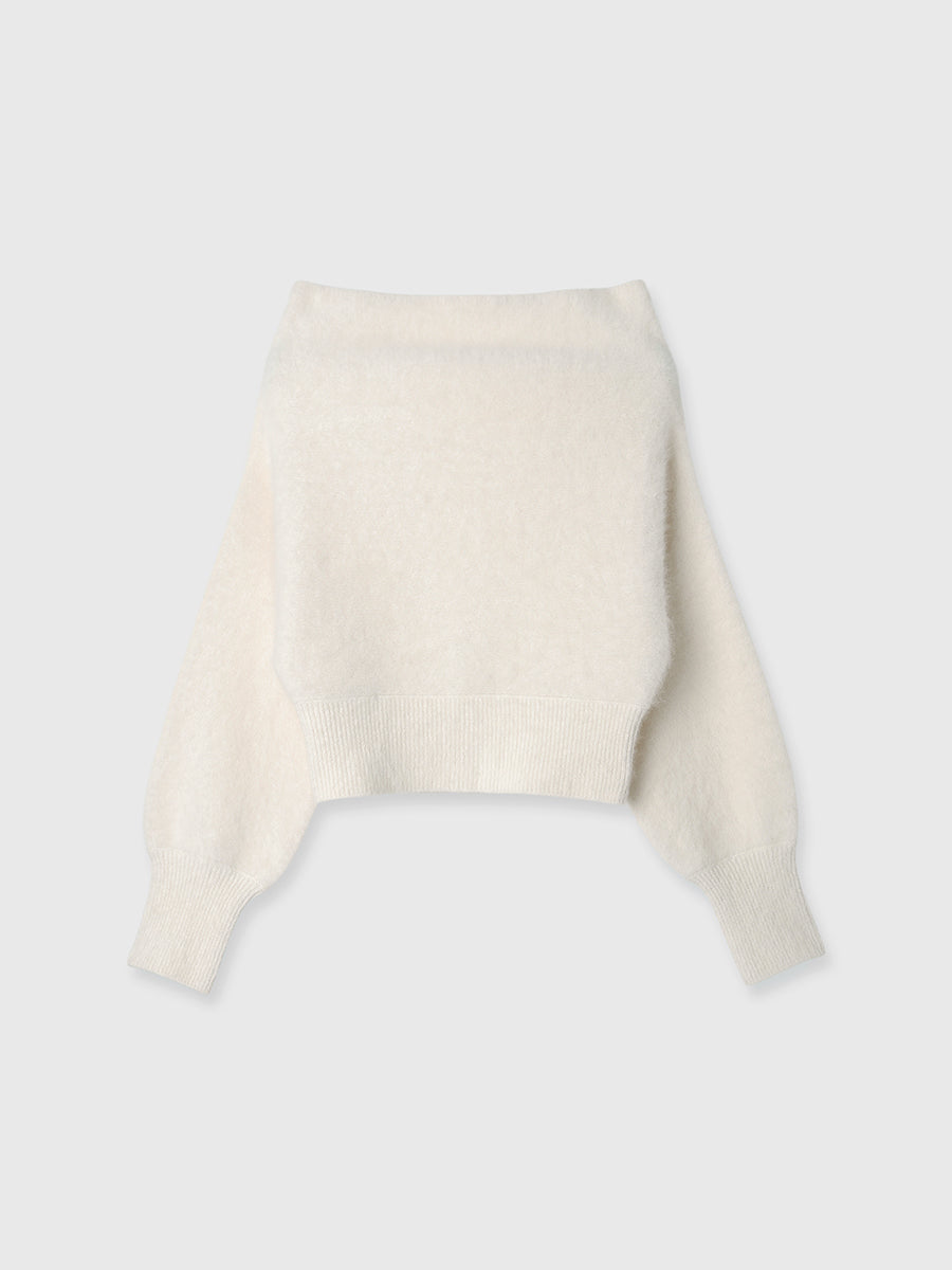 ラクーンフォックスオフショルニットプルオーバー