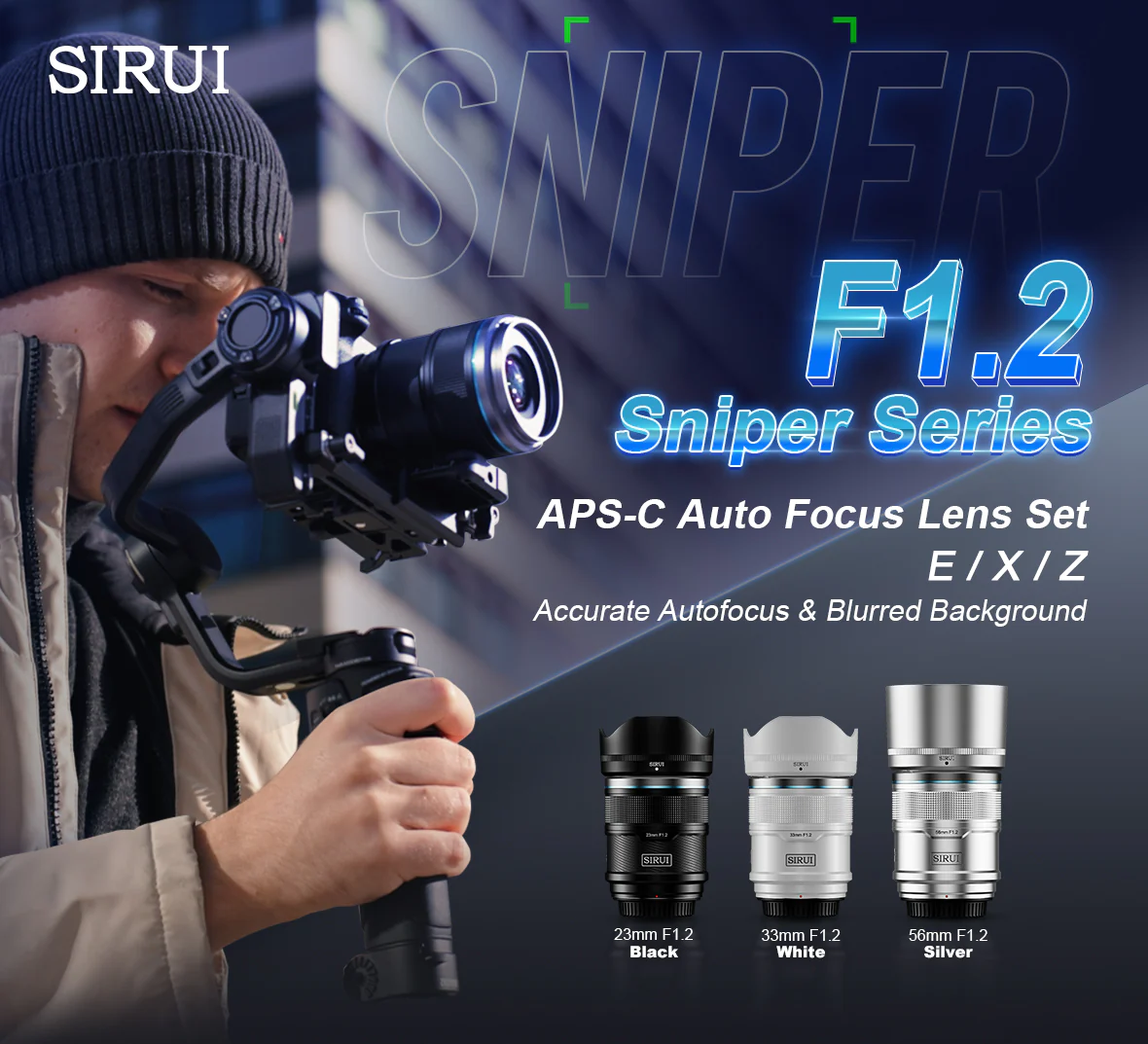 SIRUIが3マウントに対応するSniper F1.2 AFレンズシリーズを発表【更新