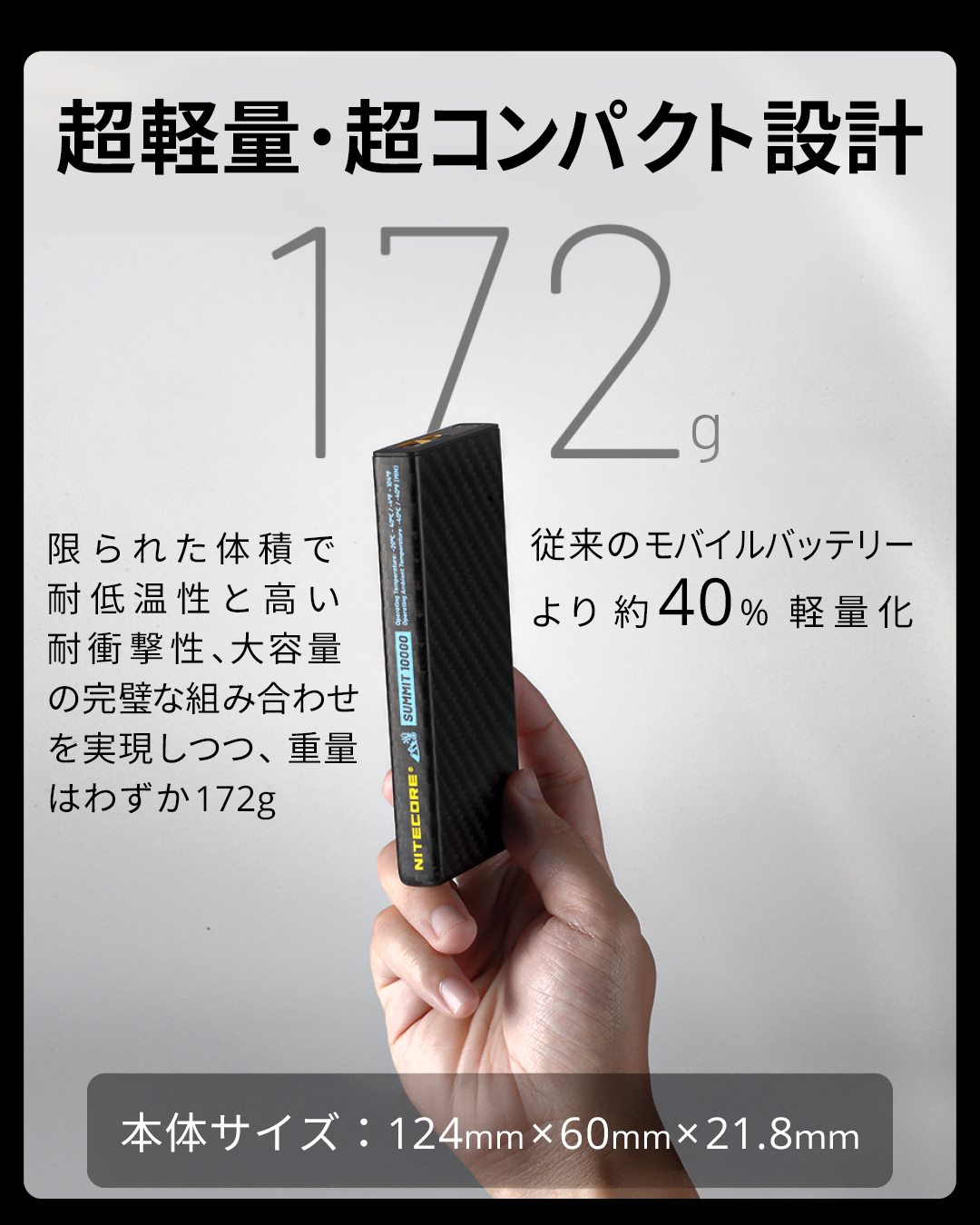 NITECORE 耐低温モバイルバッテリー SUMMIT10000 | アサヌマネットショップ