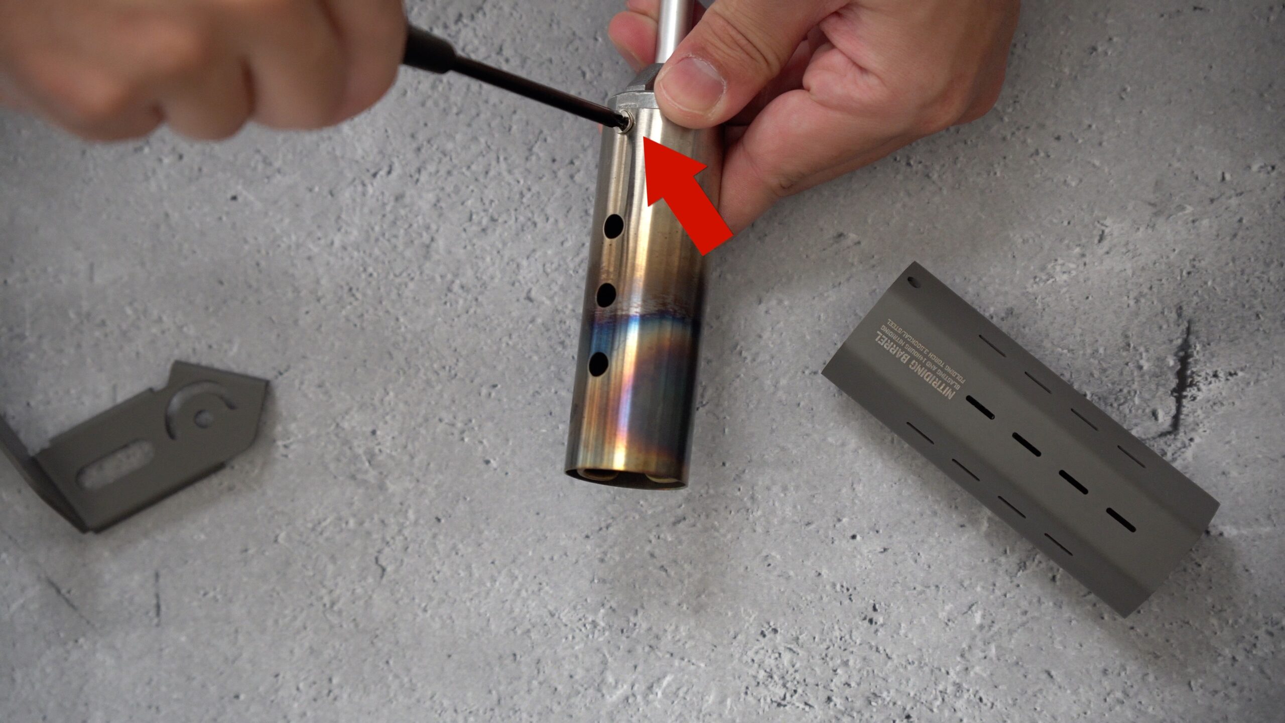 スノーピーク】フォールディングトーチのバレルやグリップ、ハンドルの