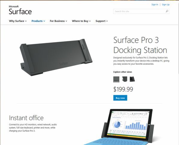 ASCII.jp：一足先に個人輸入！ Surface Pro 3用ドックを活用する技 (1/2)