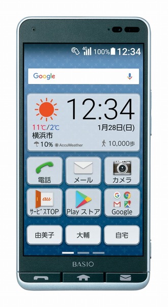 ASCII.jp：専用カードにかざしてスマホを診察！ au「BASIO3」1月下旬発売