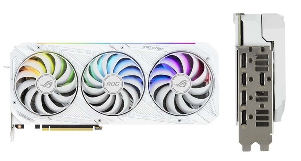 ASCII.jp：ASUSのGeForce RTX 3070搭載ビデオカードに白い「ROG-STRIX