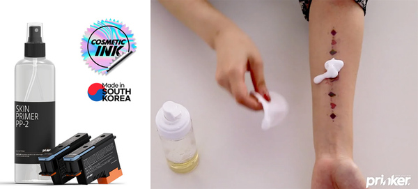 インスタントタトゥーを肌に直接印刷できる「Prinker S」、日本市場で