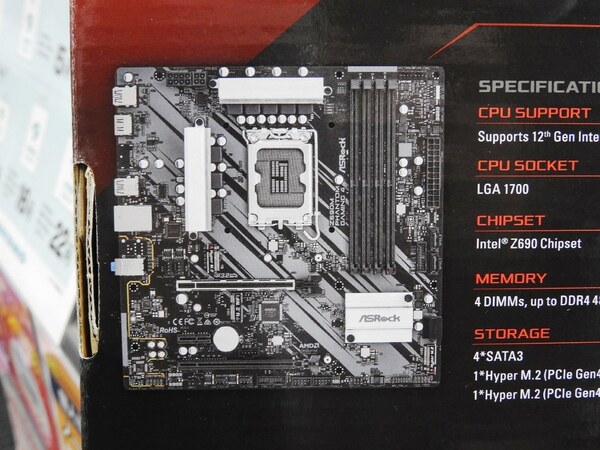 ASCII.jp：Z690搭載のMicro ATX対応マザー「Z690M Phantom Gaming 4