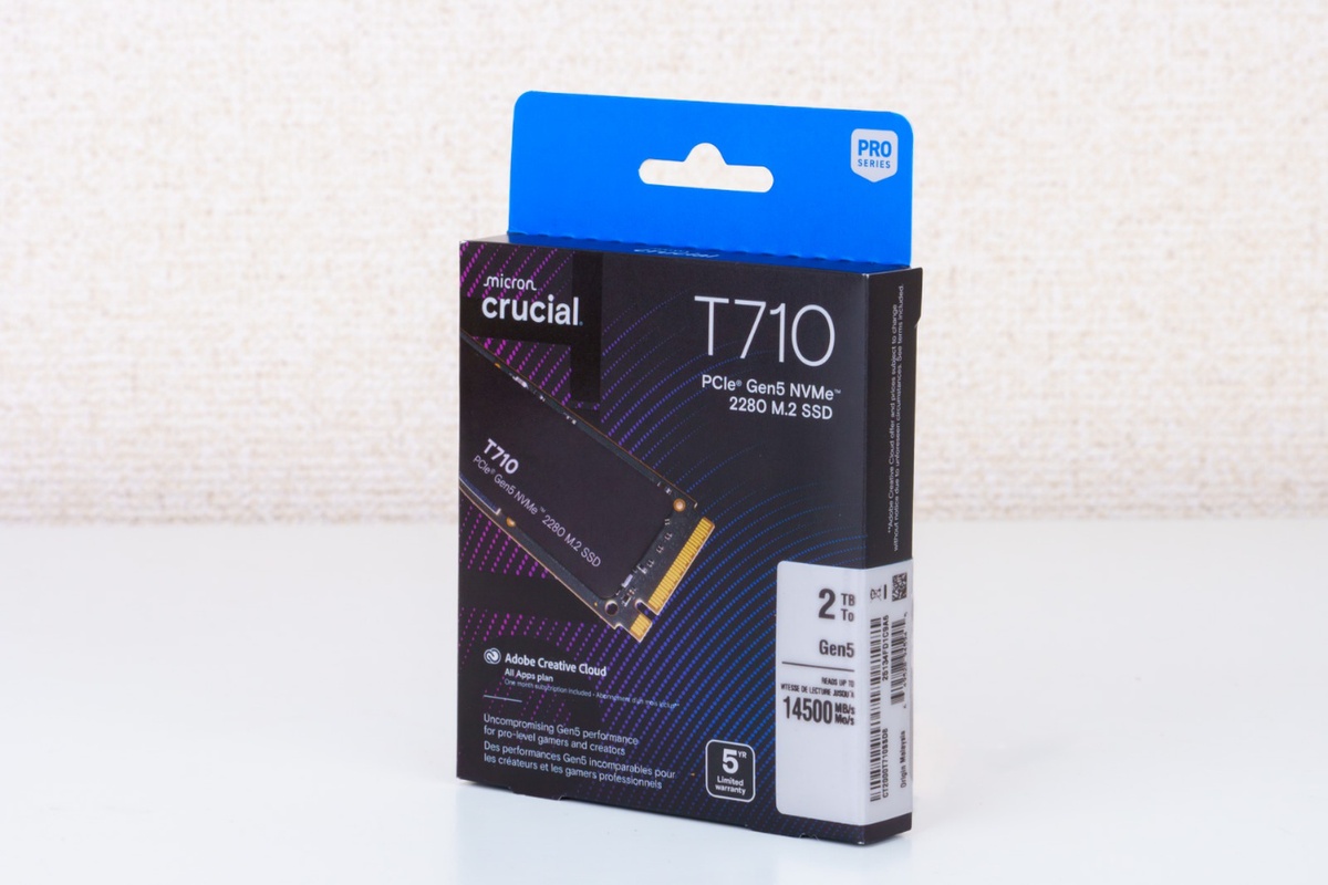 最強クラスなGen5 SSD「Crucial T710」が爆誕！リード最大1万4900MB/s