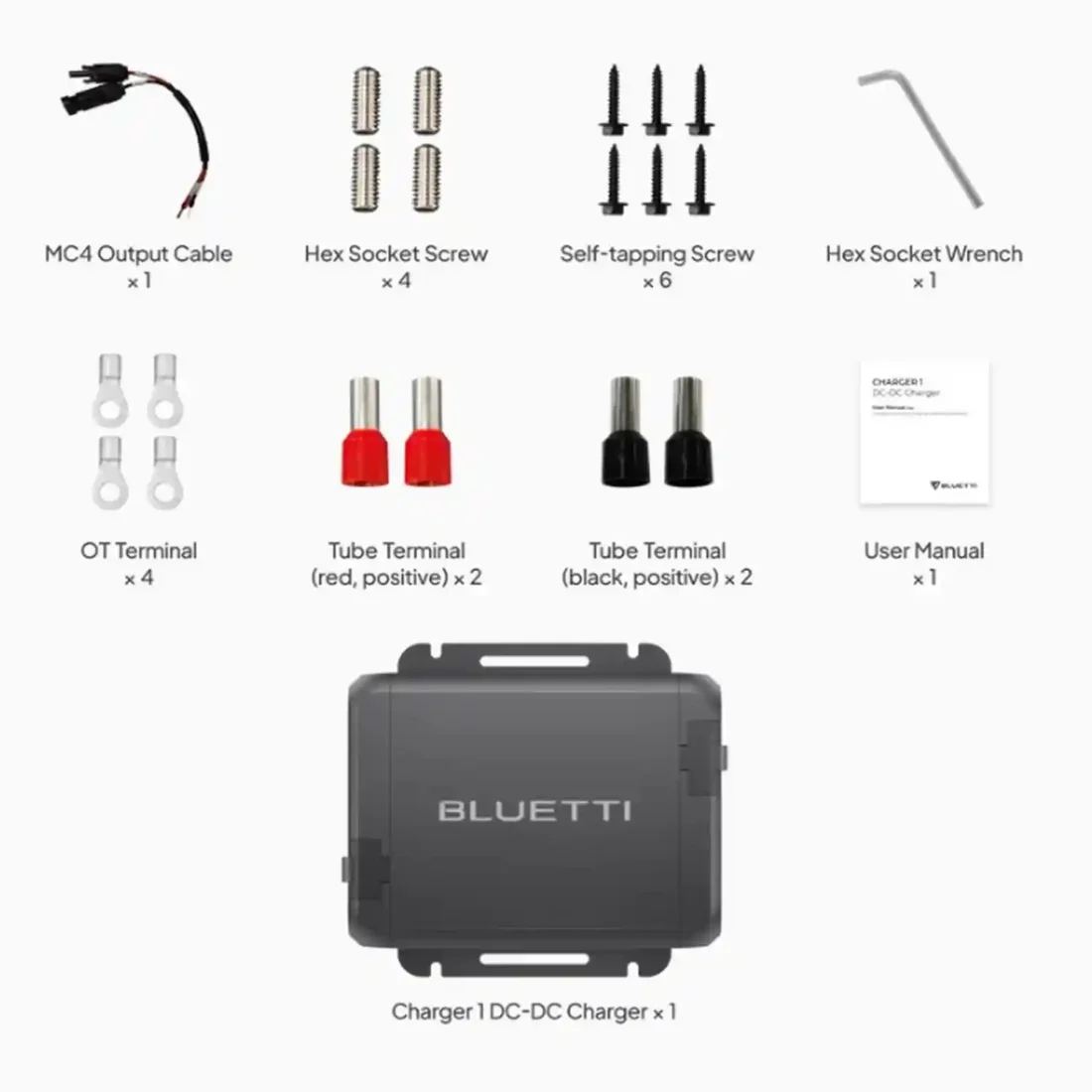 Bluetti Charger 1 + DC Input Cables - asg-rescue.com