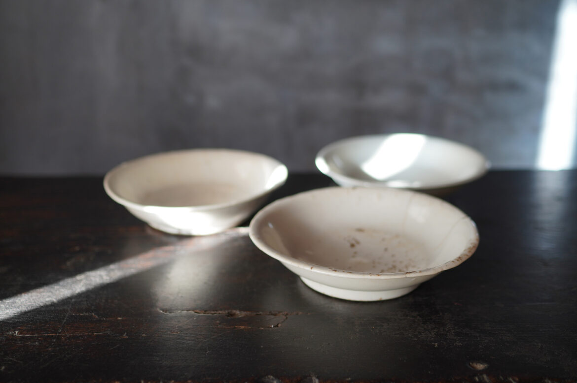白南京五寸皿×3 売約済 | 古美術 三坂堂