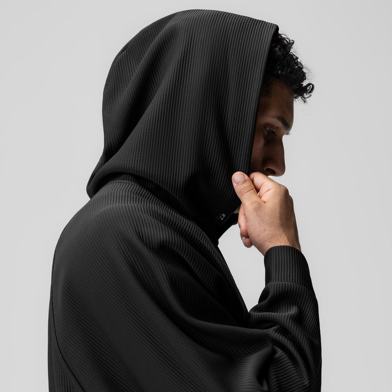 1019. Deltapeak® Oversized Hoodie - Black – ASRV
