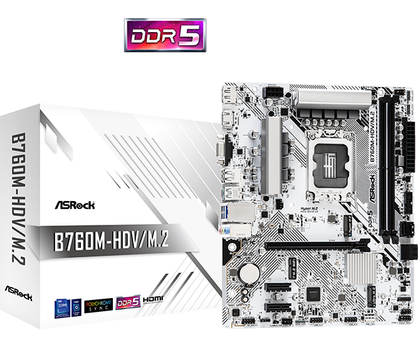 新品未使用 ASRock B760M-HDV/M.2 D4 マザーボード ASRock B760M-HDV/M.2 D4 LGA 1700 DDR4 Micro ATX Motherboard