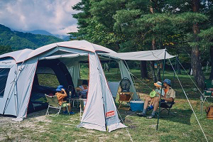 コールマン、夏キャンプ向け「ダークルーム」シリーズから通気性が1.5