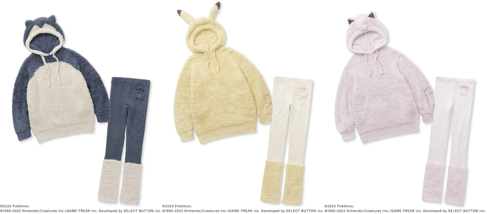 ジェラピケ×ポケモンスリープ、初コラボで全47アイテム発売。カビゴン