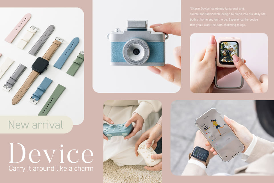 3COINS、多機能「スマートウォッチ」や「ミニトイカメラ」など新作